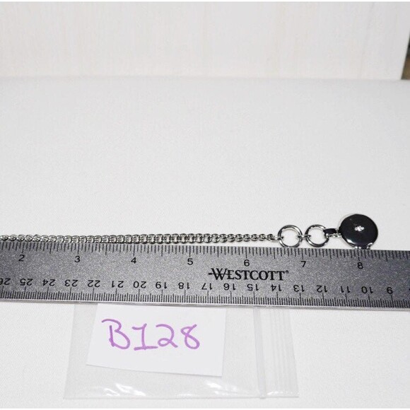 Vera Bradley Collect Moments Locket Toggle Bracelet Silver Tone - Picture 4 of 5